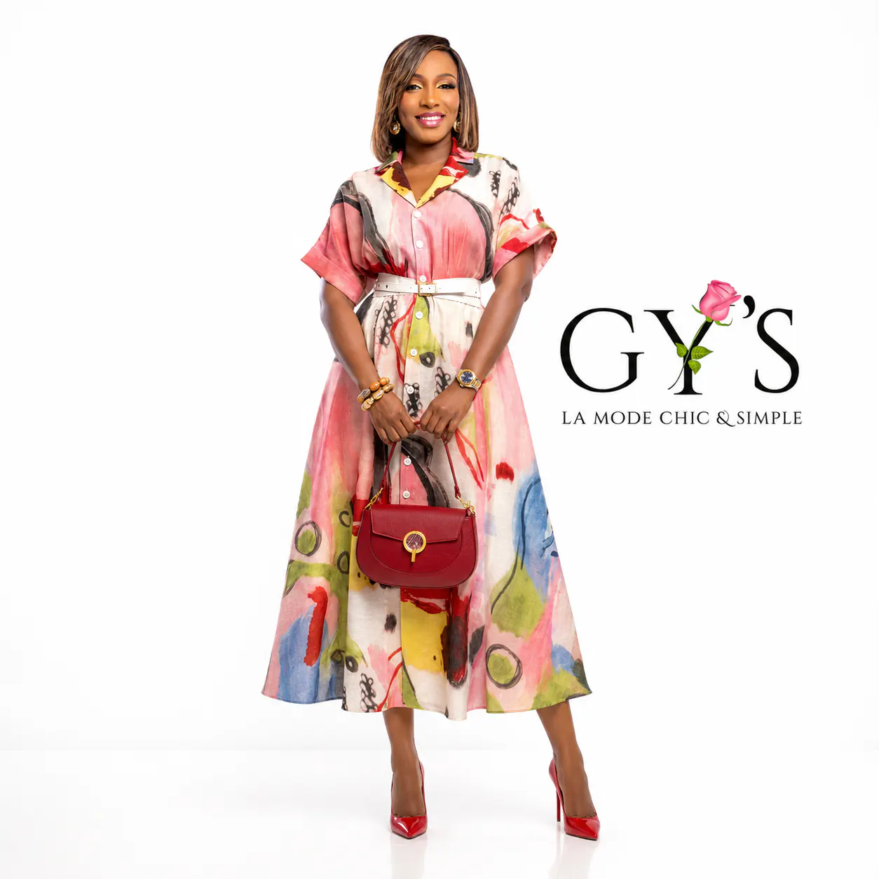 ROBE PAT MULTICOLORE — GY'S