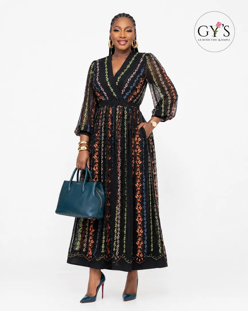 ROBE FEST DENTELLE MULTI C — GY'S