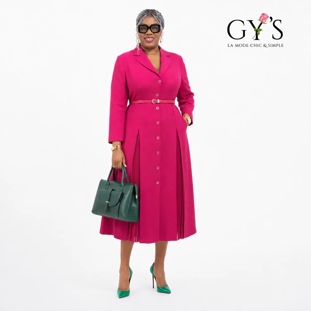 ROBE TAILLEUR FUSHIA — GY'S