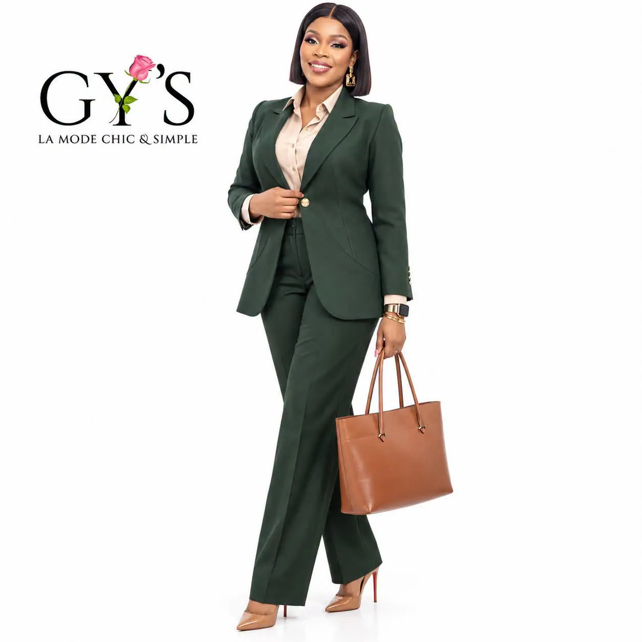977 - ENS PANTALON VERT — GY'S